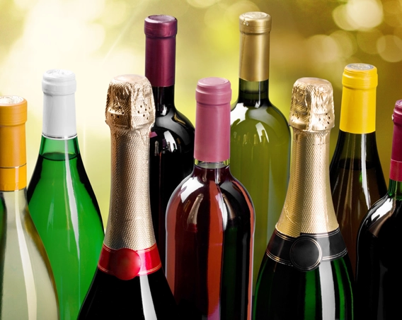 Bottles of wine